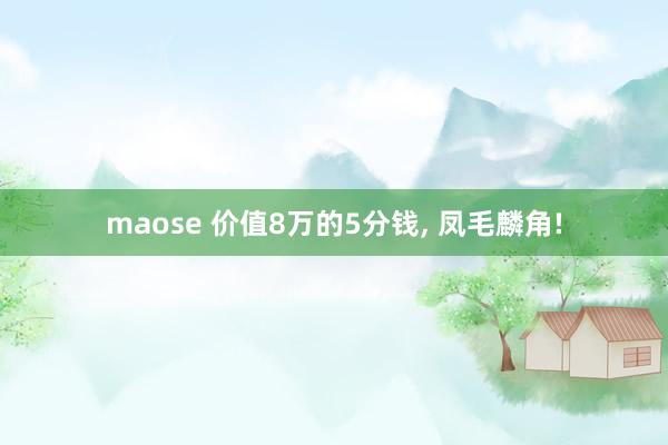 maose 价值8万的5分钱， 凤毛麟角!